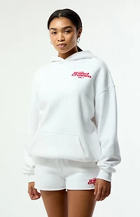 Third Charm White & Pink Puff Graphic Vol. 1 Hoodie