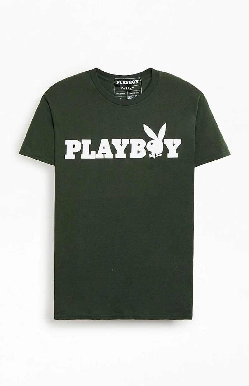 Playboy By PacSun Green OG Logo T-Shirt