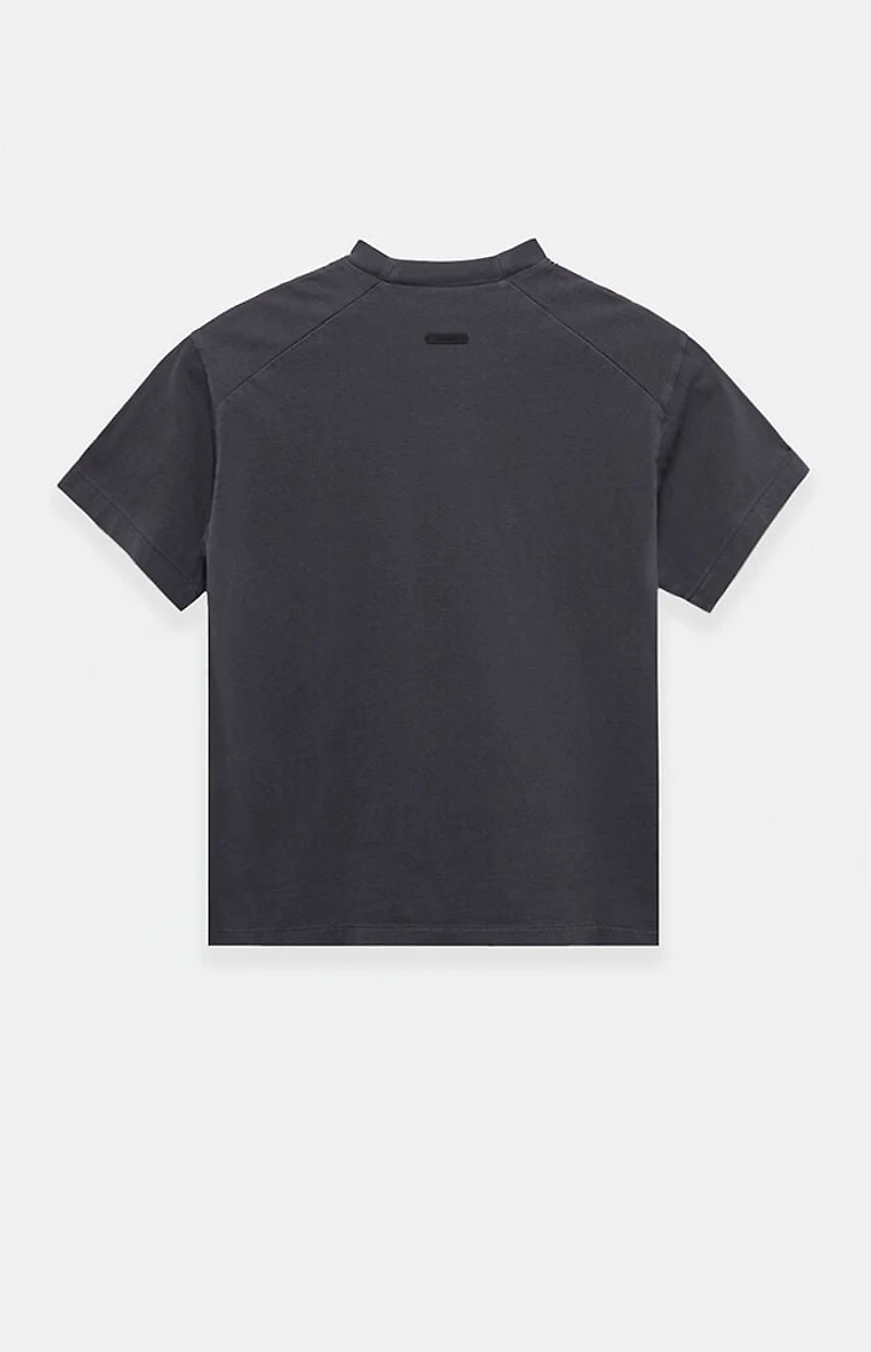 Fear of God ESSENTIALS Women's Faded Black Campus Classic Short Sleeve T-Shirt