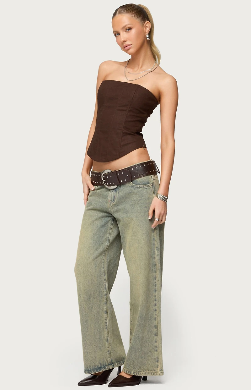 Edikted Hadar Linen Look Corset