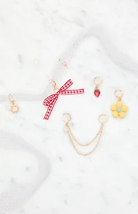 LA Hearts White Charm Shoelaces