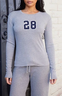 John Galt Ainsley 28 Applique Long Sleeve Top