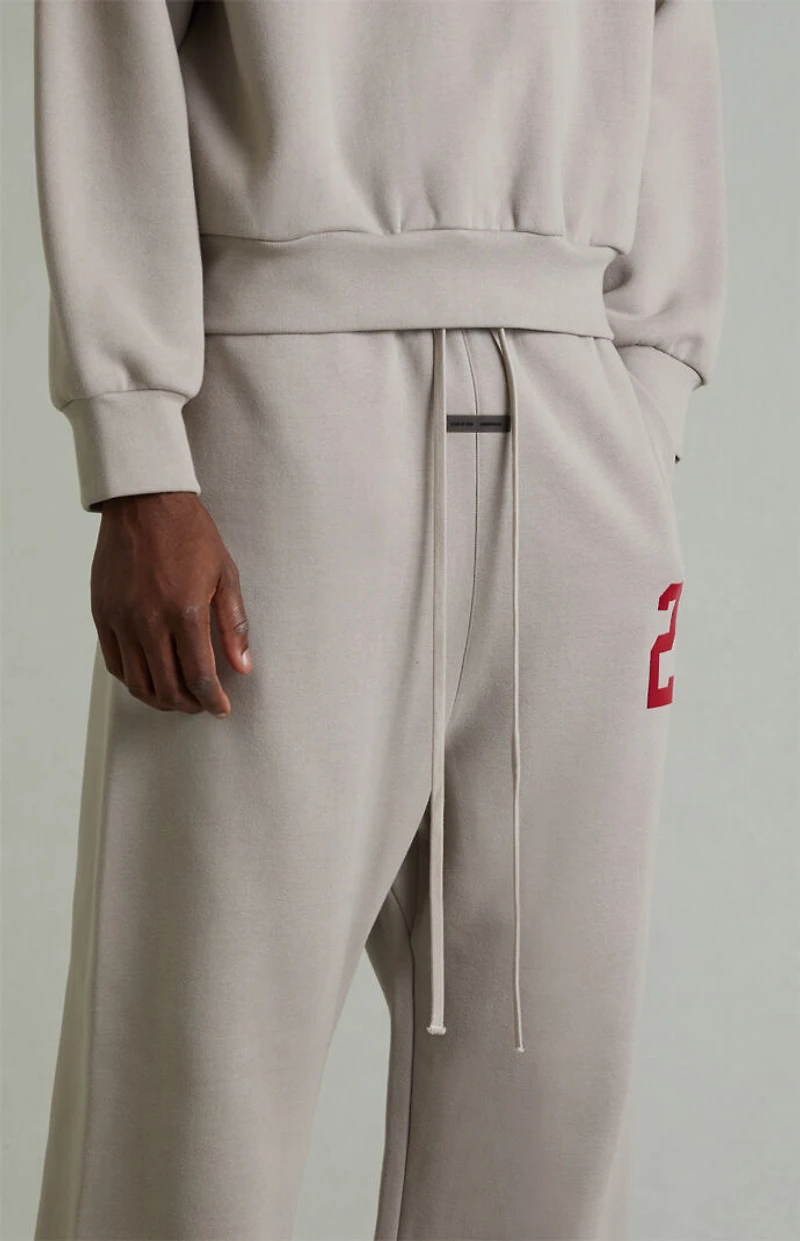 Fear of God ESSENTIALS Smoke Grey Lounge Fleece Baggy Sweatpants