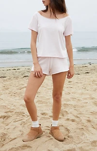 John Galt Pink Robyn Off-The-Shoulder Top