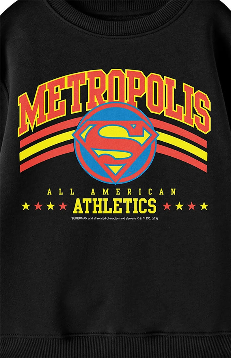 Kids Superman Metropolis Crew Neck Sweatshirt