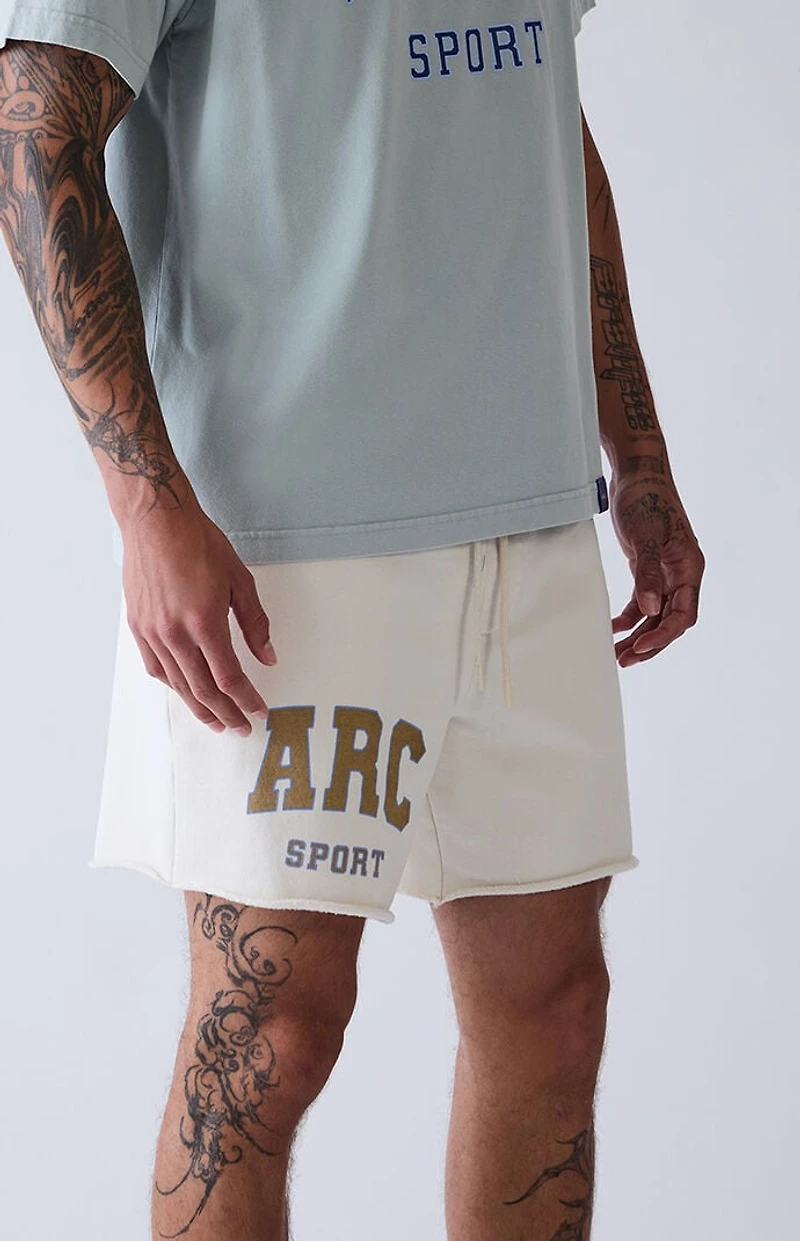 A.R.C. Gray Cutoff Fleece Sweat Shorts