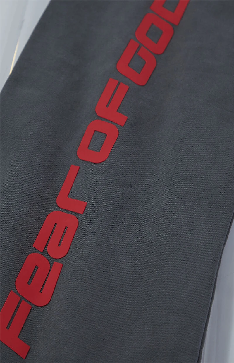 Fear of God ESSENTIALS Iron Gray Fleece Flare Sweatpants