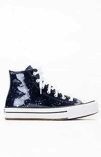 Converse Kids Chuck Taylor EVA Glitter All-Star Lift Platform High Top Shoes