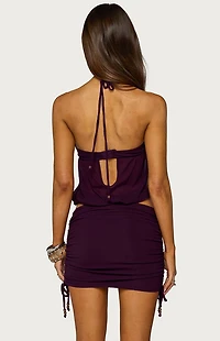 Edikted Lorine Bubble Halter Top