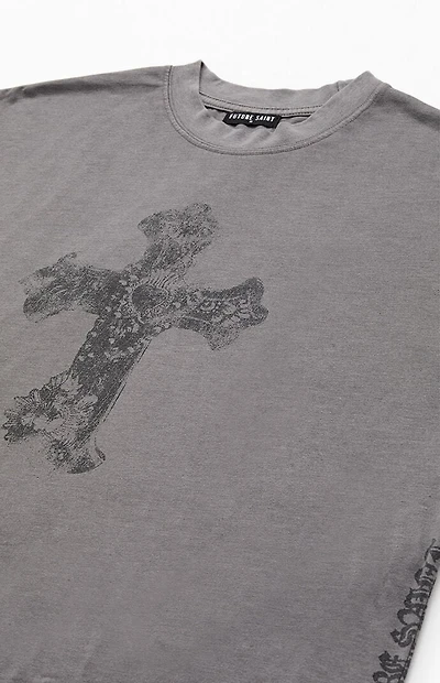 FUTURE SAINT Refuse Limits Cropped Muscle T-Shirt