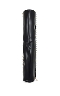 AZALEA WANG Women's Agustue Black Studded Faux Leather Western Boots
