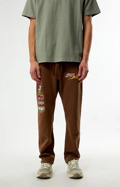 Pacsun Grand Prix Fleece Straight Leg Sweatpants
