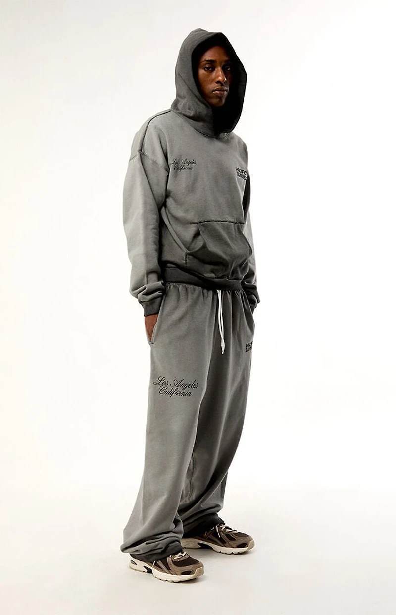 Pacsun Charcoal Terrain Wide Leg Sweatpants