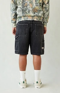 Pacsun Black Baggy Denim Carpenter Shorts