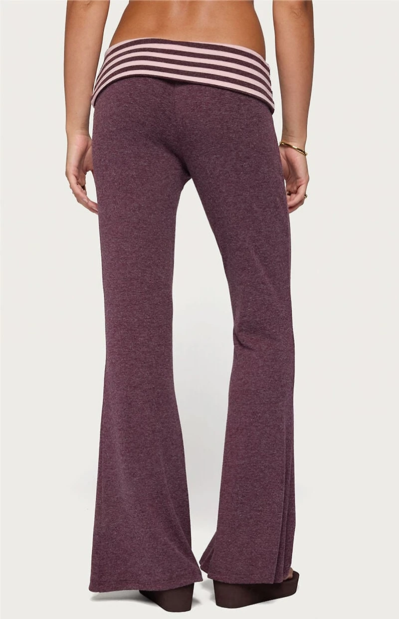 Edikted Stay Stripey Foldover Pants