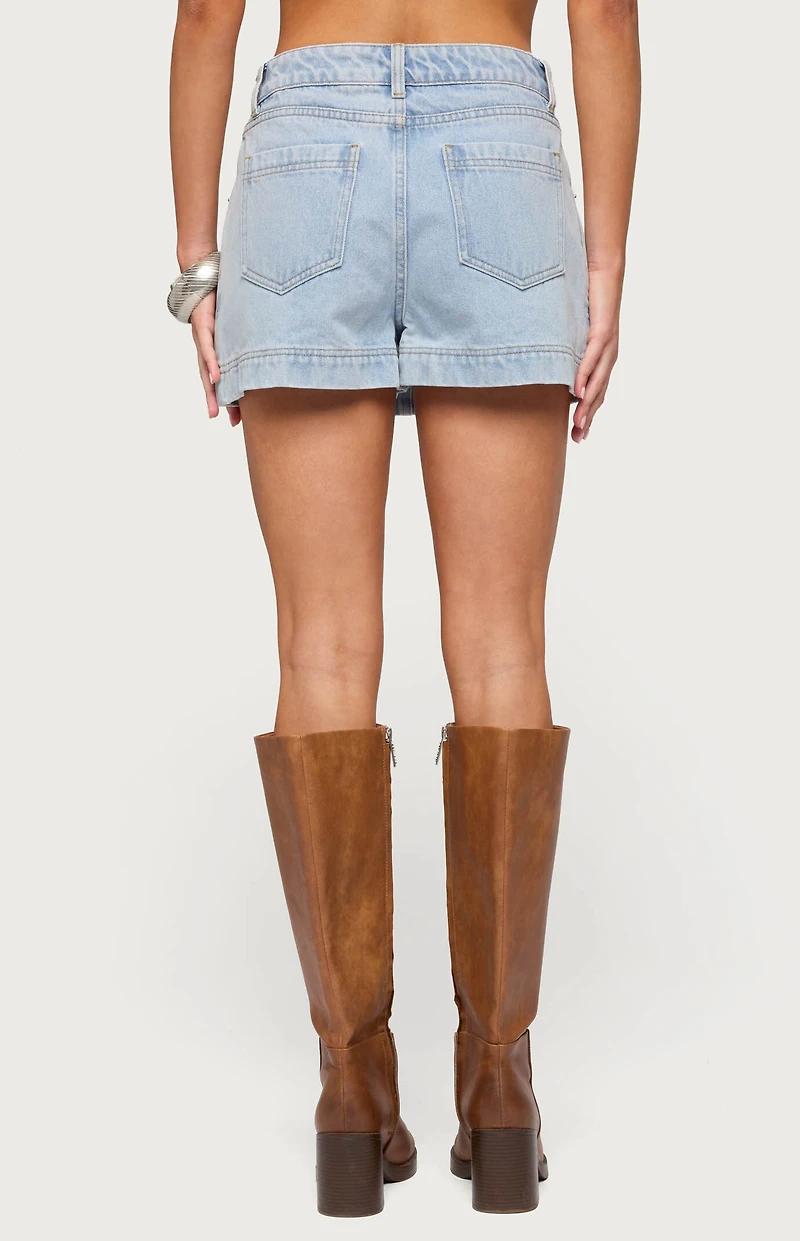 Edikted Shanice Denim Mini Skort