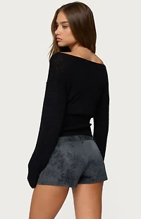 Edikted Tezi Boat Neck Light Knit Top