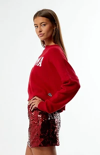 HYPE & VICE Alabama Crimson Tide Sequin Mini Skirt