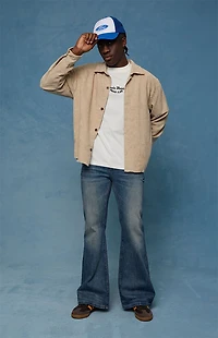 Pacsun Jordan Baggy Bootcut Jeans Medium Blue Tint