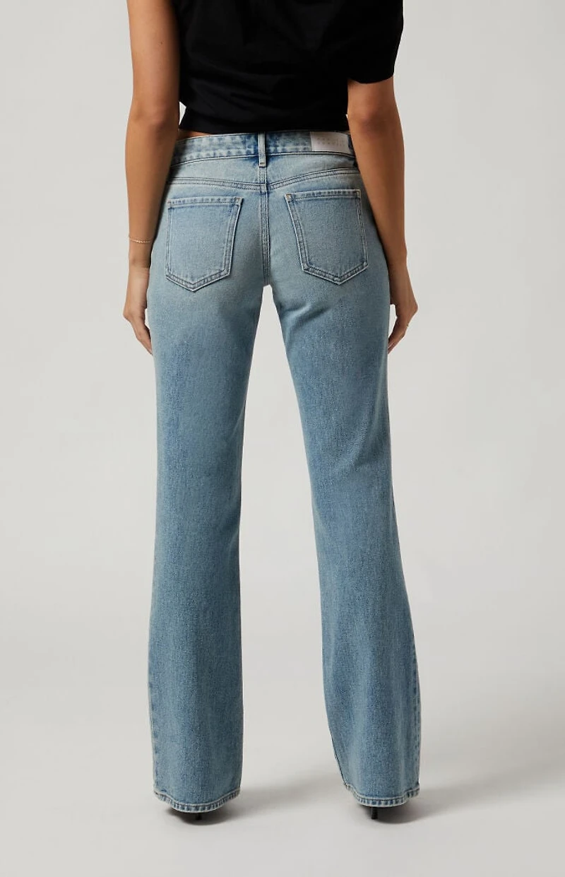Pacsun Jade Low Rise Bootcut Jeans Light Indigo