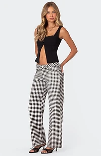 Edikted Odette Split Front Tailored Top