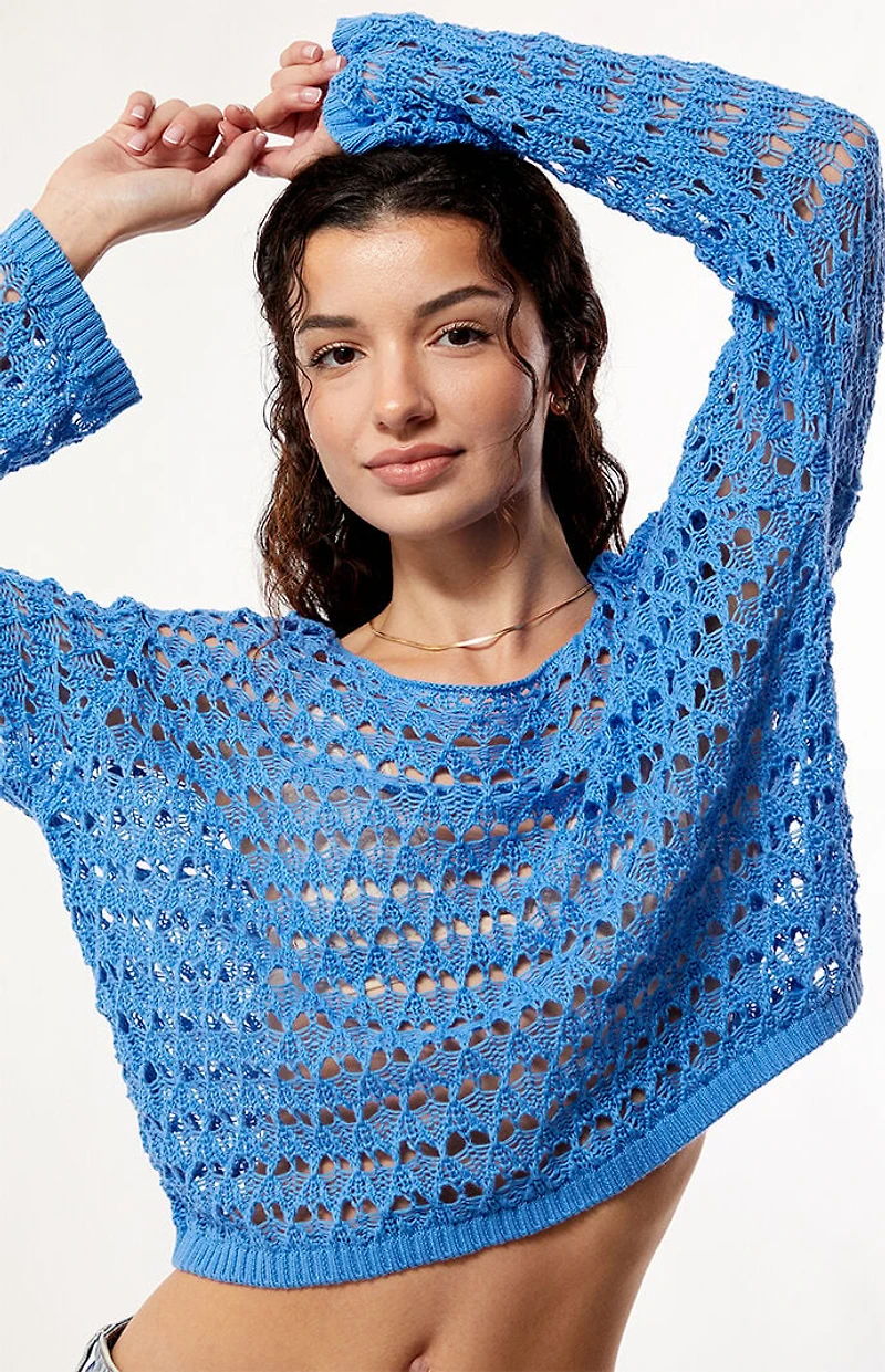 Your Favorite Willa Boat Neck Open Knit Sweater