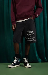 The Met x Pacsun European Baggy Denim Shorts