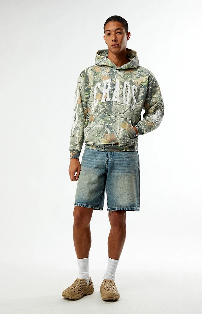 Pacsun Chaos Camo Applique Hoodie