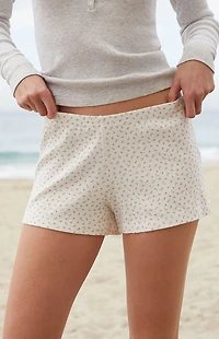 John Galt Emery Floral Pointelle Shorts