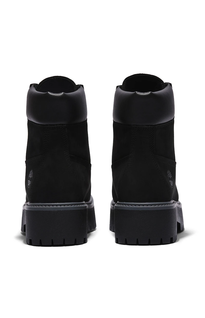 Timberland Women's Black Stone Street 6inch Lace-Up Waterproof Boots