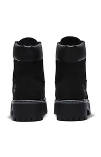 Timberland Women's Black Stone Street 6inch Lace-Up Waterproof Boots