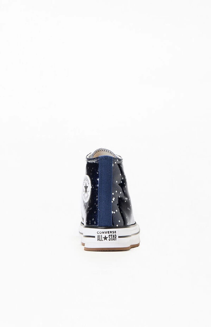 Converse Kids Chuck Taylor EVA Glitter All-Star Lift Platform High Top Shoes