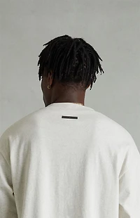 Fear of God ESSENTIALS Heather Oatmeal Classic Long Sleeve T-Shirt