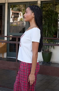 John Galt Hailie 14 Off-The-Shoulder Short Sleeve Top