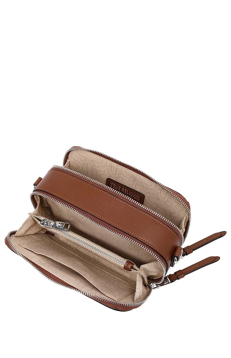 True Religion Double Zip Horseshoe Camera Bag