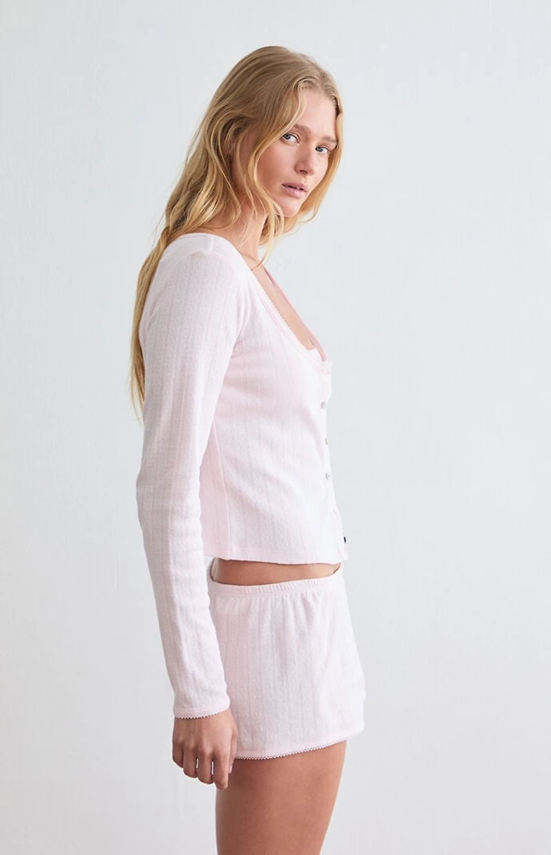 PS GOODNIGHT Pointelle Pajama Cardigan