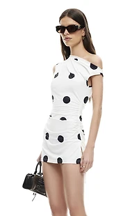 LIONESS Original Sin One Shoulder Mini Dress
