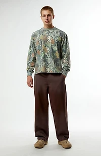 Pacsun Camo Cropped Long Sleeve T-Shirt