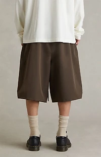 Fear of God ESSENTIALS Brown Active Trace Relaxed Shorts