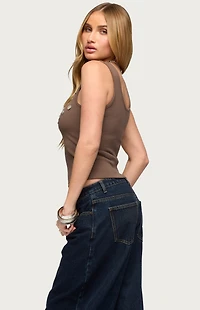 Edikted Beach Babe Scoop Tank Top