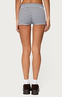 Edikted Lillian Striped Knit Shorts