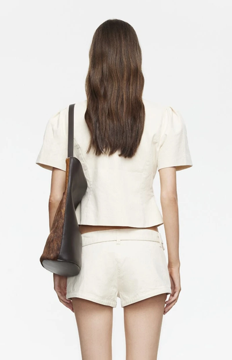 LIONESS Afterglow Buckle Mini Shorts