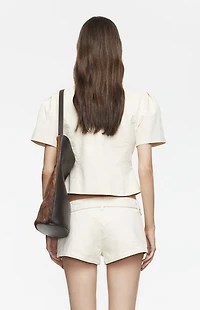 LIONESS Afterglow Buckle Mini Shorts