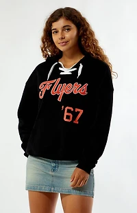 WILD COLLECTIVE x NHL Philadelphia Flyers Lace-Up Hoodie