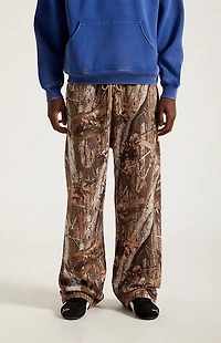 Pacsun Camo Fleece Extreme Baggy Sweatpants