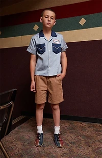 Pacsun Kids Tan Volley Shorts