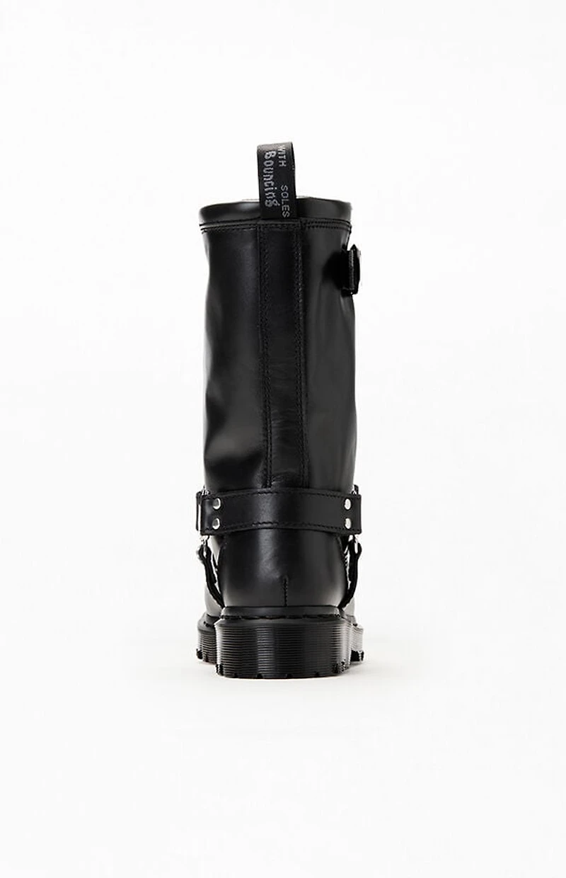Dr Martens Anistone Hi Leather Biker Boots
