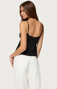 Edikted Kelli Floral Babydoll Tank Top