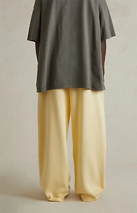 Fear of God ESSENTIALS Garden Yellow Lounge Fleece Baggy Sweatpants