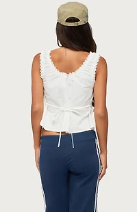 Edikted Edyth Tie Front Tank Top